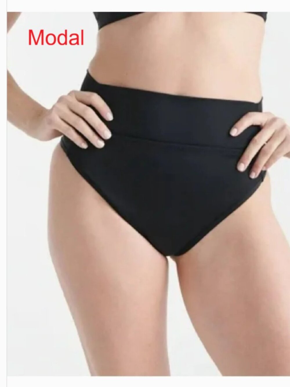 Lot of 2 Knix Leakproof High Rise Panties - Black - Size XXXXL - Modal, Super